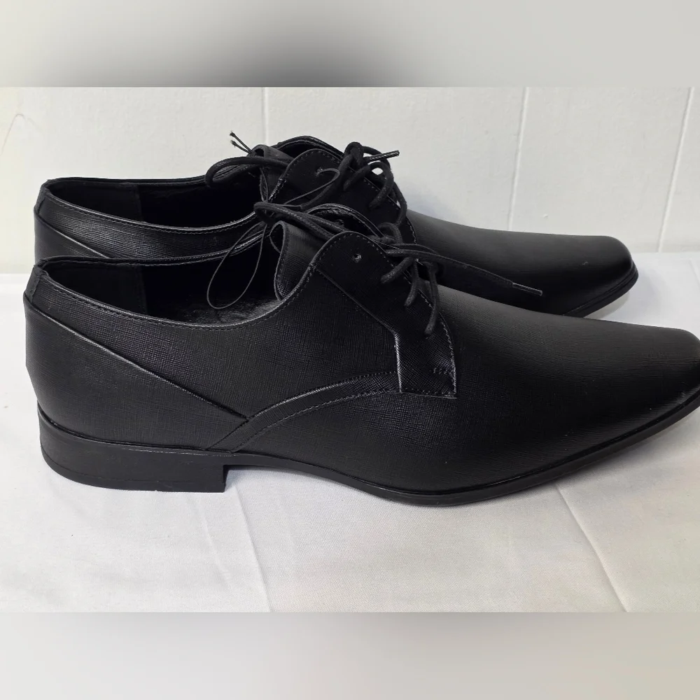 Calvin Klein Benton 2 Textured 7Black Oxford Shoes Mens Size 13
